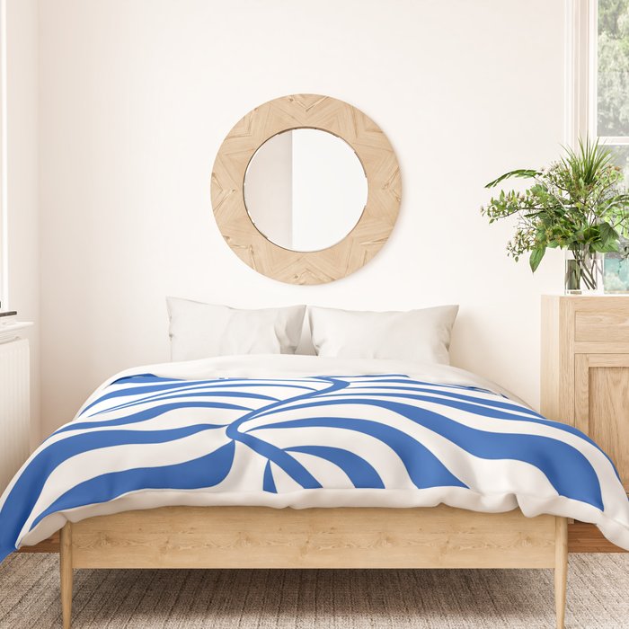 Henri Matisse Abstract Cobalt Leaf Art Duvet Cover Gallery Image 3