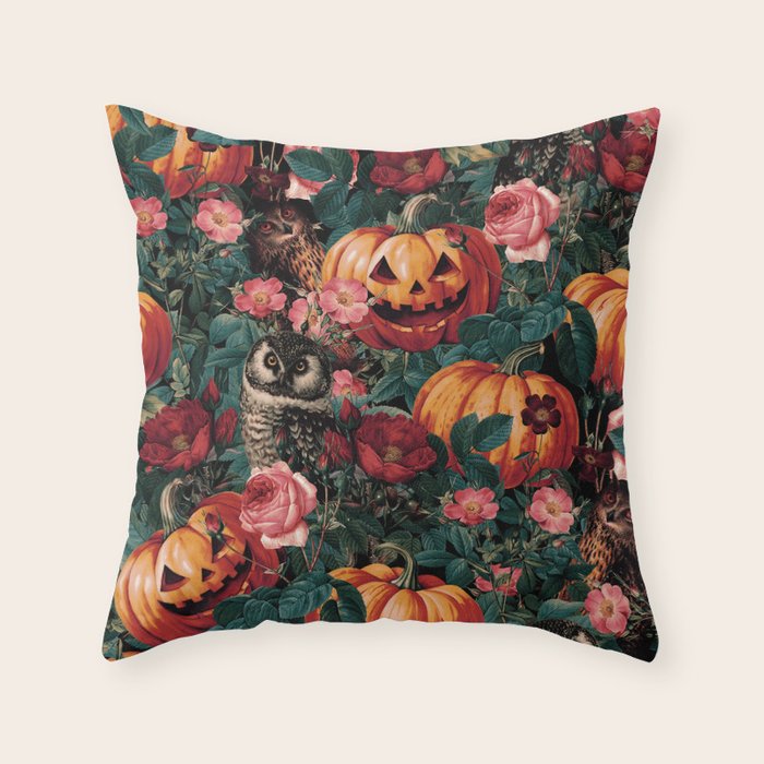 Owl Whisper in the Dark Throw Pillow Gallery Image 6