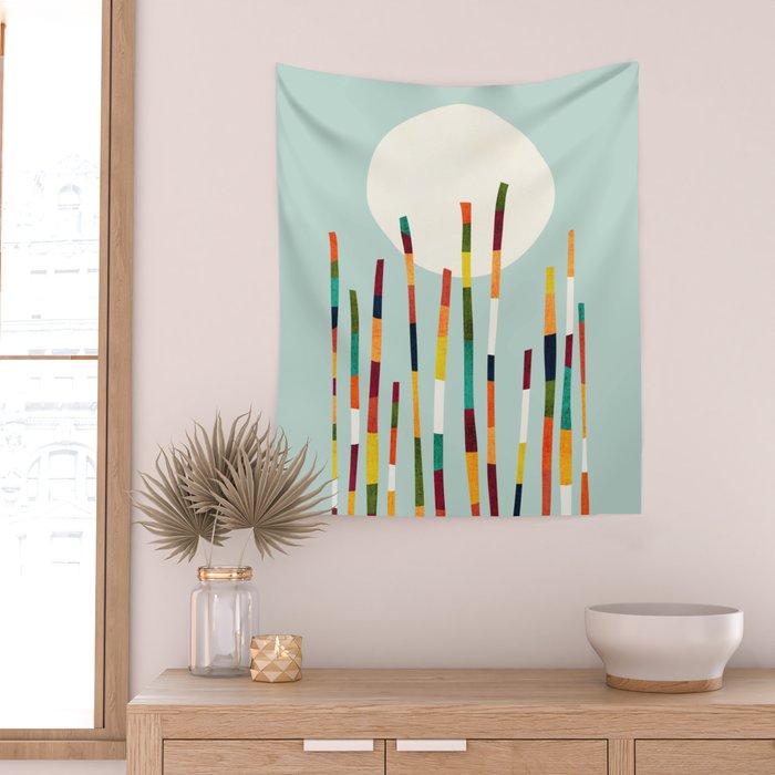 Bamboo Forest Wall Tapestry Gallery Image 2