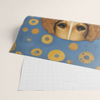 Gustav Klimt Style Dog in Blue and Gold Costume Wrapping Paper Gallery Image 2