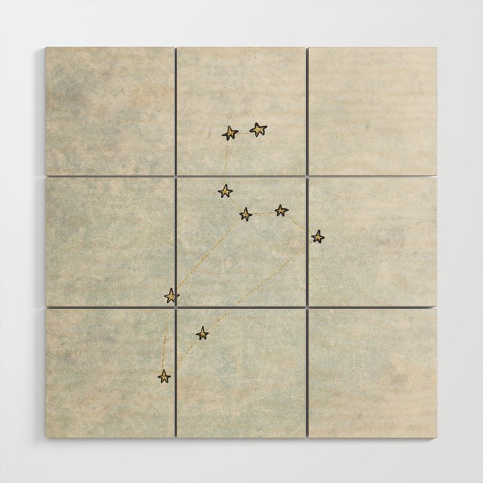 Leo x Astrology x Star Sign Wood Wall Art Gallery Image 1
