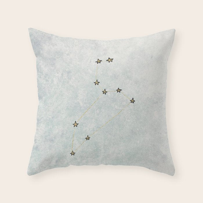 Leo x Astrology x Star Sign Throw Pillow Gallery Image 1