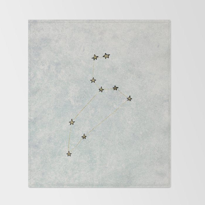 Leo x Astrology x Star Sign Throw Blanket Gallery Image 2