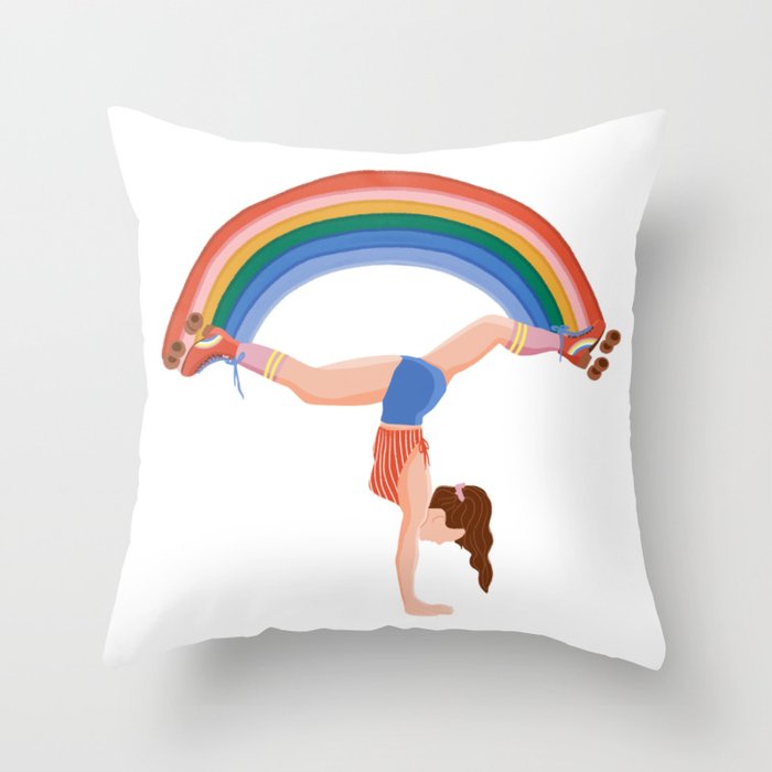 Rainbow Throw Pillow Gallery Image 1