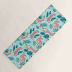 Cheetahs In The Grapefruit Grove, Tropical Jungle bohemian Wildlife, Tiger Wild Cat Nature Forest Yoga Mat Gallery Image 1
