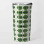 Green Leaves - Vintage Midcentury Modern Botanical Pattern Travel Mug Gallery Image 2