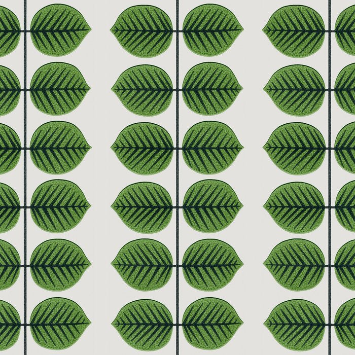 Green Leaves - Vintage Midcentury Modern Botanical Pattern Coffee Mug Gallery Image 2