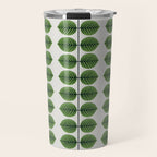 Green Leaves - Vintage Midcentury Modern Botanical Pattern Travel Mug Gallery Image 1