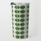 Green Leaves - Vintage Midcentury Modern Botanical Pattern Travel Mug Gallery Image 3