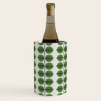Green Leaves - Vintage Midcentury Modern Botanical Pattern Wine Chiller Gallery Image 3