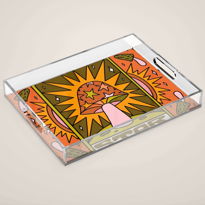 17. Star Mushroom Acrylic Tray Gallery Image 1
