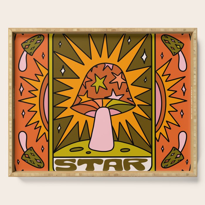 17. Star Mushroom Serving Tray Gallery Image 1