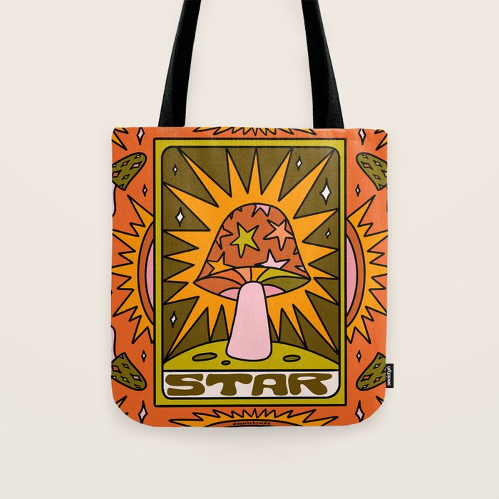 17. Star Mushroom Tote Bag Gallery Image 1