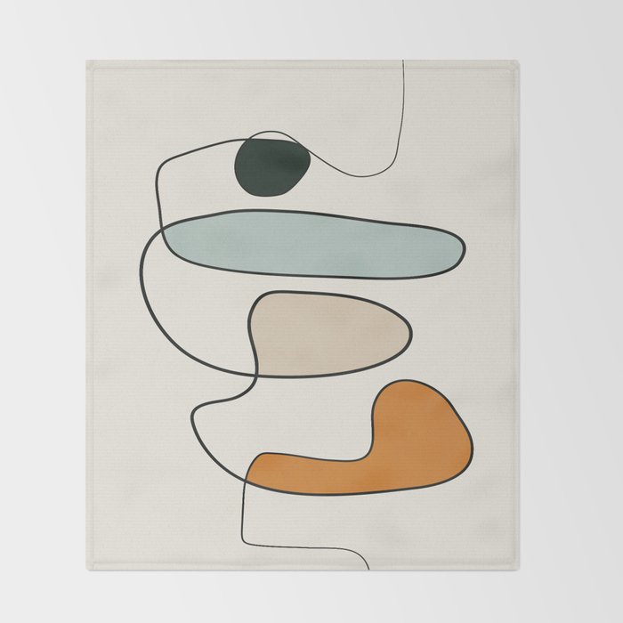 Abstract Line 14 Throw Blanket Gallery Image 2