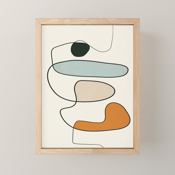 Abstract Line 14 Mini Art Print Gallery Image 1
