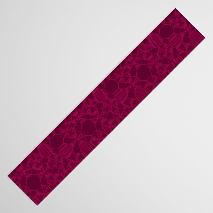 Abstract Minimalism in Raspberry Table Runner Gallery Image 3