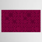 Abstract Minimalism in Raspberry Tablecloth Gallery Image 2