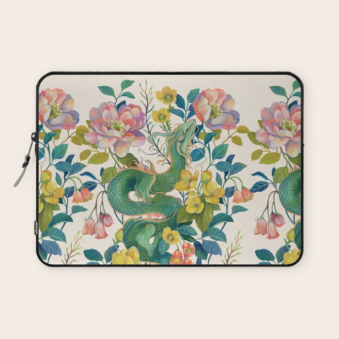 Floral Dragon Laptop Sleeve Gallery Image 1