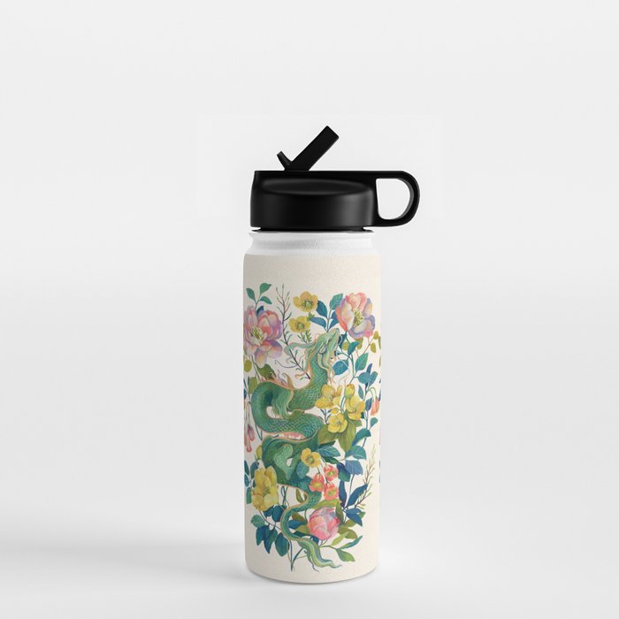 Floral Dragon Water Bottle Gallery Image 1