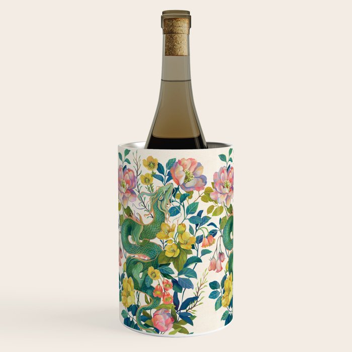 Floral Dragon Wine Chiller Gallery Image 2