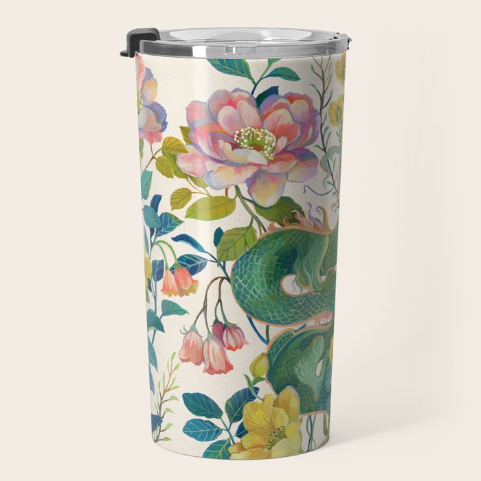 Floral Dragon Travel Mug Gallery Image 3