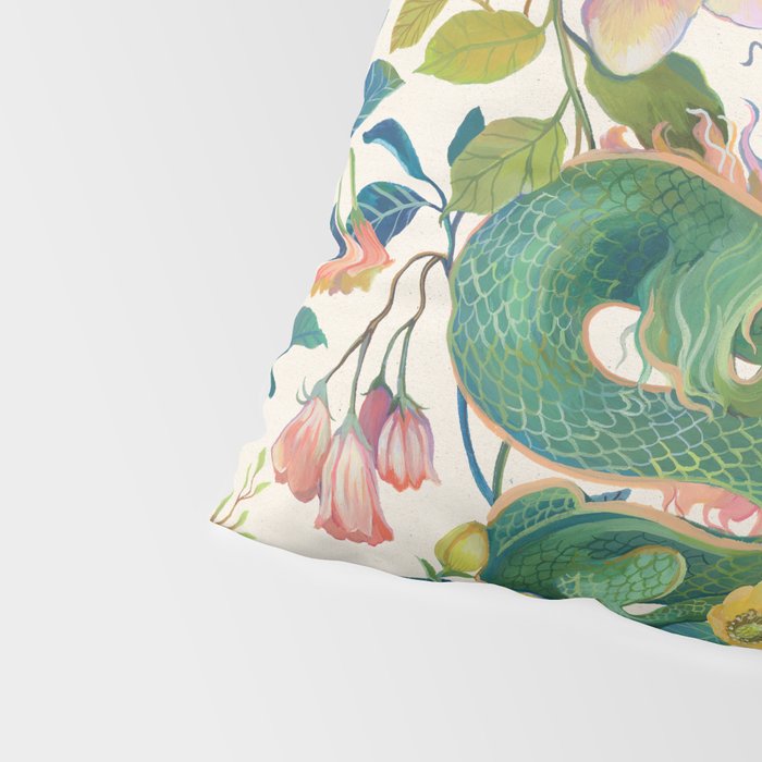 Floral Dragon Pillow Sham Gallery Image 4