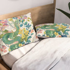 Floral Dragon Pillow Sham Gallery Image 2