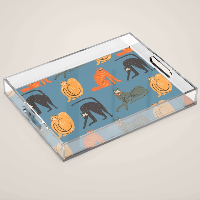 Badass gang cats Acrylic Tray Gallery Image 1