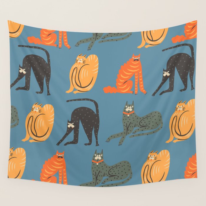 Badass gang cats Wall Tapestry Gallery Image 4