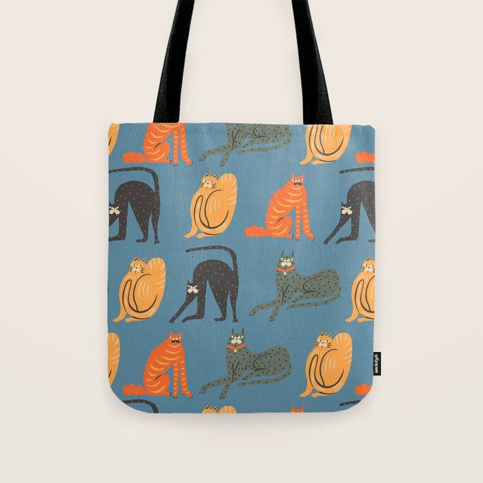 Badass gang cats Tote Bag Gallery Image 1