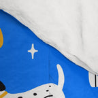 Playful Dogs Pattern Cobalt Blue Comforter Gallery Image 4