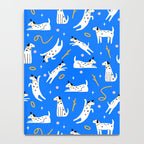 Playful Dogs Pattern Cobalt Blue Notebook Gallery Image 4