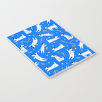 Playful Dogs Pattern Cobalt Blue Notebook Gallery Image 3