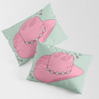 Pink And Green Colorful Cowboy Hat Pillow Sham Gallery Image 3