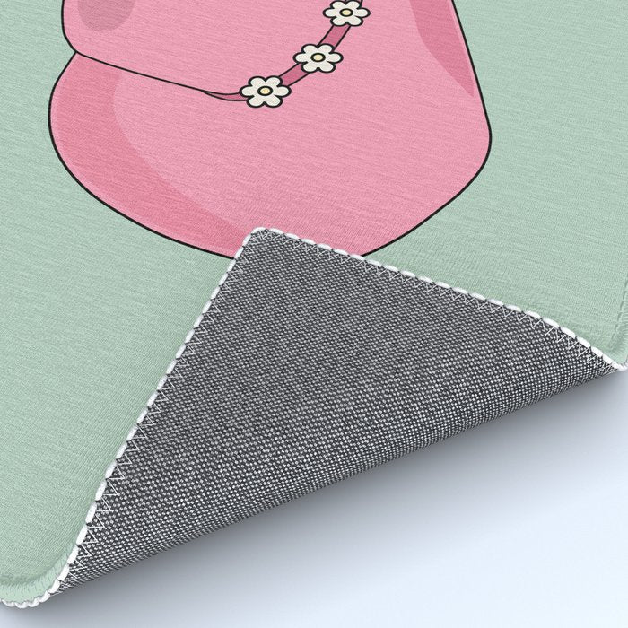 Pink And Green Colorful Cowboy Hat Rug Gallery Image 4