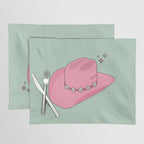 Pink And Green Colorful Cowboy Hat Placemat Gallery Image 1