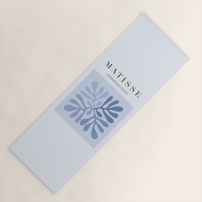 Blue Matisse Exhibition Poster - Light Blue Henri Matisse Cut Outs Vintage Poster Matisse Yoga Mat Gallery Image 1