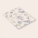 Seahorse Ocean Nautical Coastal Serenity Blue Ivory  Notebook Gallery Image 3