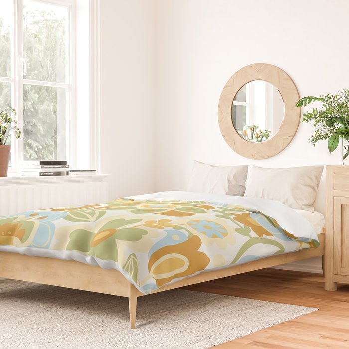 1970s Light Paisley Pattern Duvet Cover Gallery Image 2