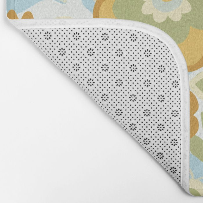 1970s Light Paisley Pattern Bath Mat Gallery Image 2