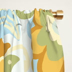1970s Light Paisley Pattern Window Curtain Gallery Image 2
