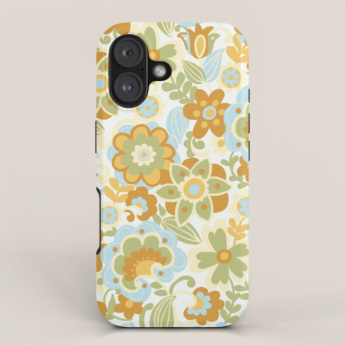 1970s Light Paisley Pattern iPhone Case Gallery Image 1