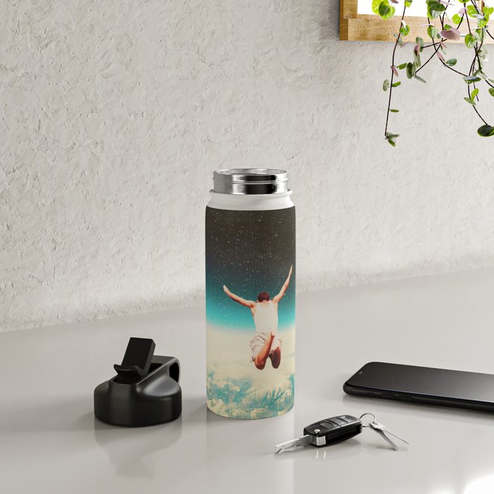 Falling with a hidden smile Water Bottle Gallery Image 5