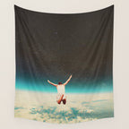 Falling with a hidden smile Wall Tapestry Gallery Image 4