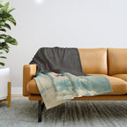 Falling with a hidden smile Throw Blanket Gallery Image 1