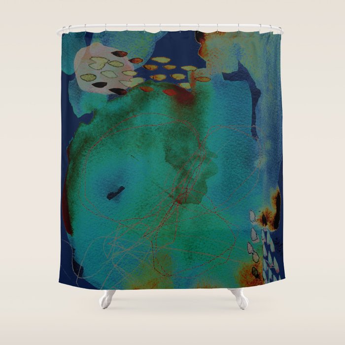 abstract no. 244 Shower Curtain Gallery Image 1