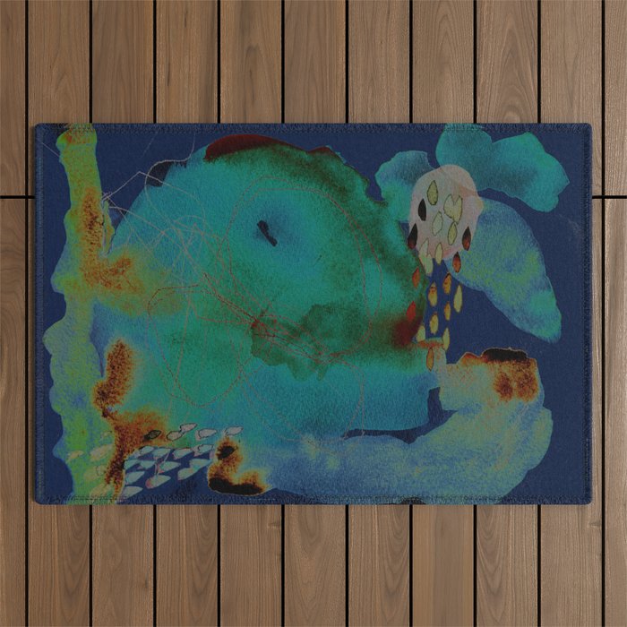 abstract no. 244 Outdoor Rug Gallery Image 1