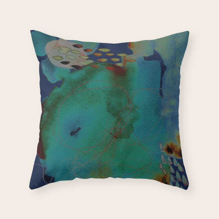 abstract no. 244 Throw Pillow Gallery Image 6