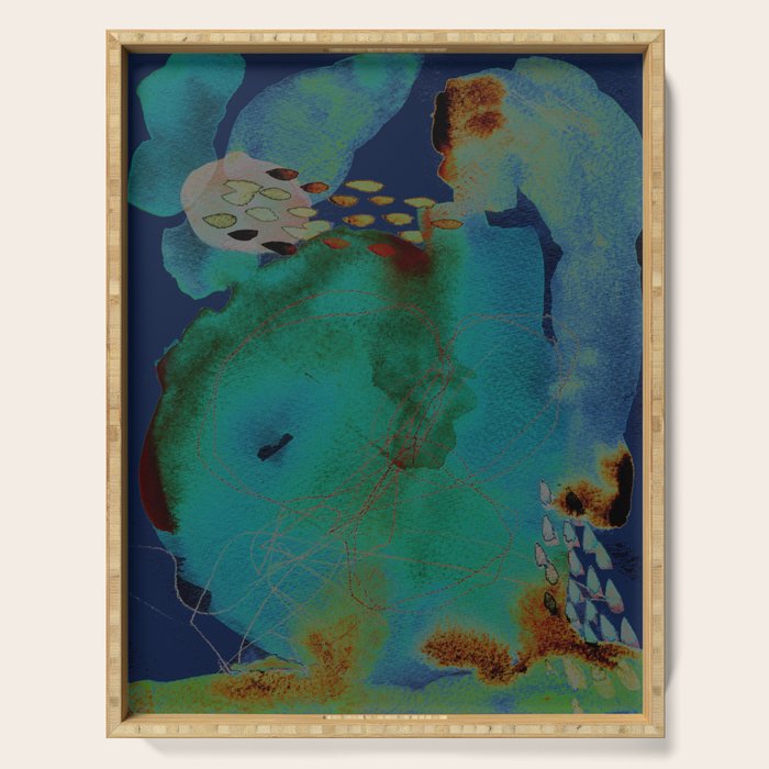 abstract no. 244 Serving Tray Gallery Image 1