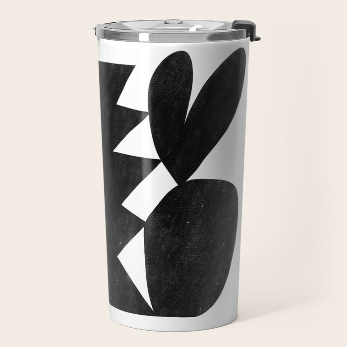 Abstract C009-black Travel Mug Gallery Image 2
